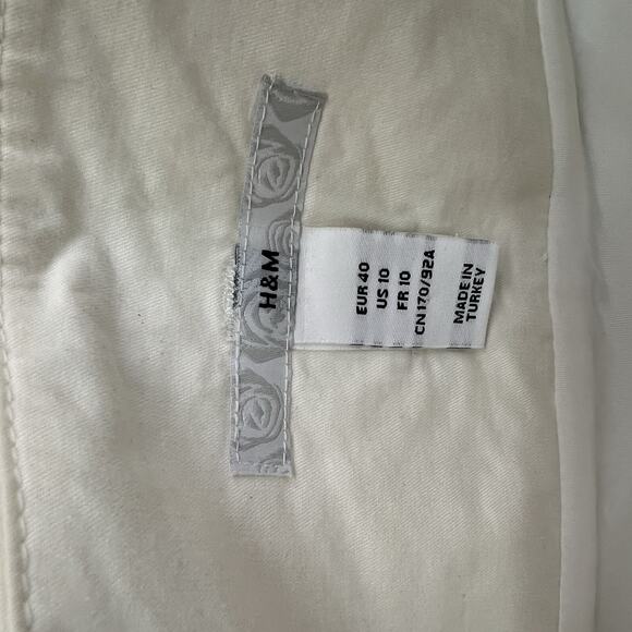 H&M Women's White Skirt Size 10 - JN302 - Picture 4 of 8
